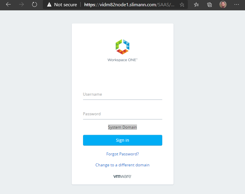 system domain login